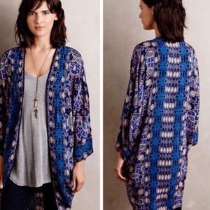 Anthropologie Floral kimono